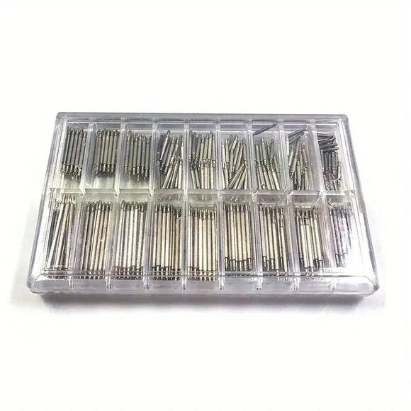 360pcs Watchmaker Watch Band Spring Bars Strap Link Pins Steel Repair Kit NEW - Picture 2 of 3